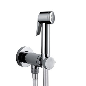 Гигиенический душ Bossini Paloma Flat E37015B.030 c прогрессивным смесителем со встраиваемой частью цвет хром