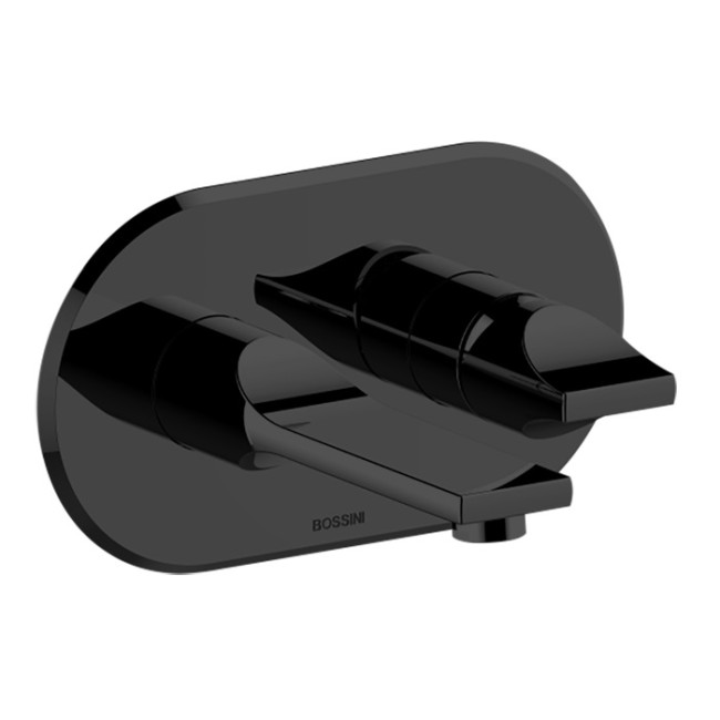 Смеситель для раковины Bossini Apice Z00549.073 настенный встраиваемый внешняя часть цвет черный матовый