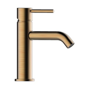 Смеситель для раковины Bossini Teo Z00701.022 на 1 отверстие с донным клапаном цвет бронза брашированная матовая