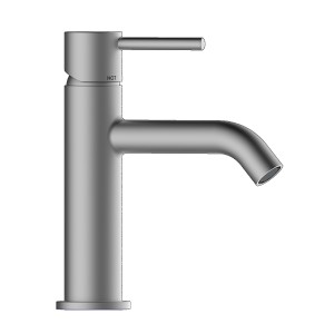 Смеситель для раковины Bossini Teo Z00701.094 на 1 отверстие с донным клапаном цвет никель шлифованный