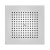 Верхний душ Bossini Dream Flat H38381.030 370х370 мм потолочный Easy Clean цвет хром