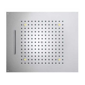 Верхний душ Bossini Dream/2 H38905.030 570х470 мм потолочный Easy Clean 2 режима: дождь, каскад, с хромотерапией цвет хром