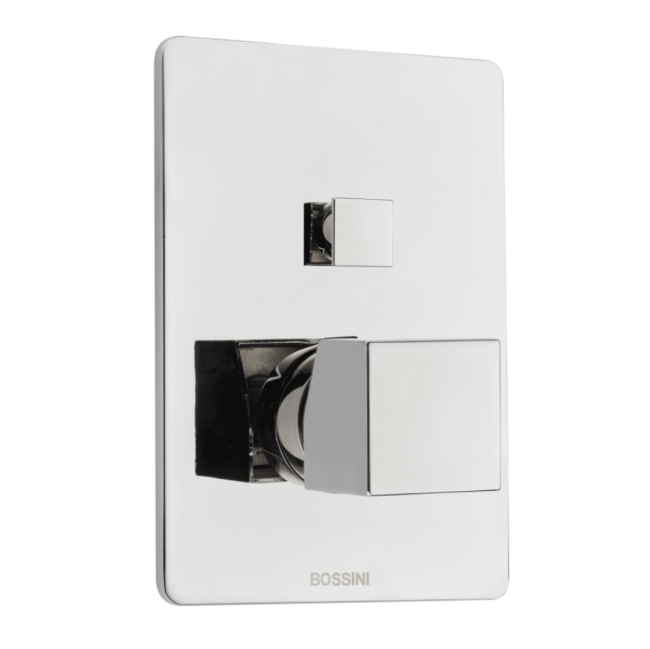 Смеситель Bossini Cube Z00063.030 для ванны и душа встраиваемый внешняя часть на 2 потребителя цвет хром