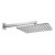 Верхний душ Bossini Cosmo H69598I.030 280х280 мм настенный с кронштейном 40 см Easy Clean цвет хром