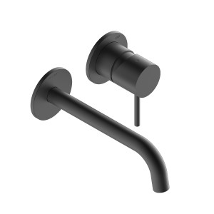 Смеситель для раковины Bossini Teo Z00730.073 настенный встраиваемый внешняя часть цвет черный матовый