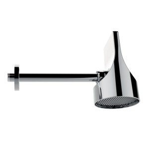 Верхний душ Bossini Apice HH1000.030 Ø100 мм настенный с кронштейном Easy Clean цвет хром