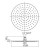 Верхний душ Bossini Cosmo I00596.073 Ø280 мм без кронштейна Easy Clean цвет черный матовый