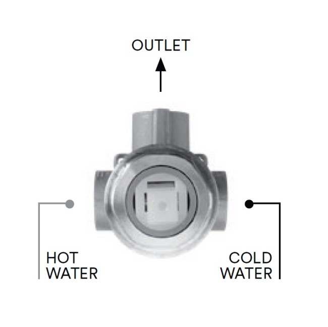 Встраиваемая часть Bossini Z00007 для смесителей для ванны и душа на 1 потребителя