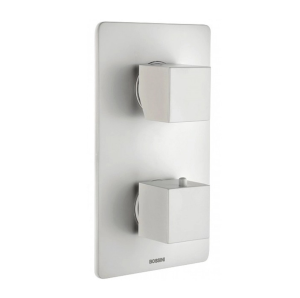 Смеситель Bossini Cube New Z00062.045 для ванны и душа встраиваемый внешняя часть на 2-5 потребителей цвет белый матовый