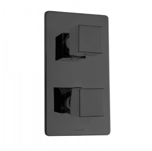 Смеситель Bossini Cube New Z00062.073 для ванны и душа встраиваемый внешняя часть на 2-5 потребителей цвет черный матовый