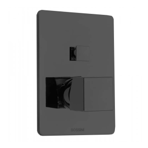 Смеситель Bossini Cube Z00063.073 для ванны и душа встраиваемый внешняя часть на 2 потребителя цвет черный матовый