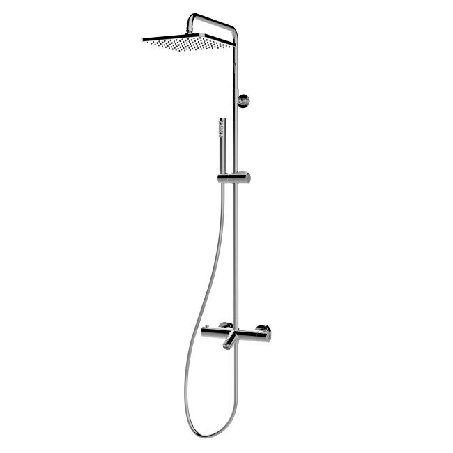 Душевая система Bossini Cosmo L10403.1.030 с термостатом с изливом цвет хром