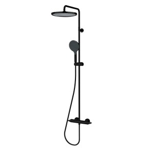 Душевая система Bossini Apice L10505.073 с термостатом цвет черный матовый
