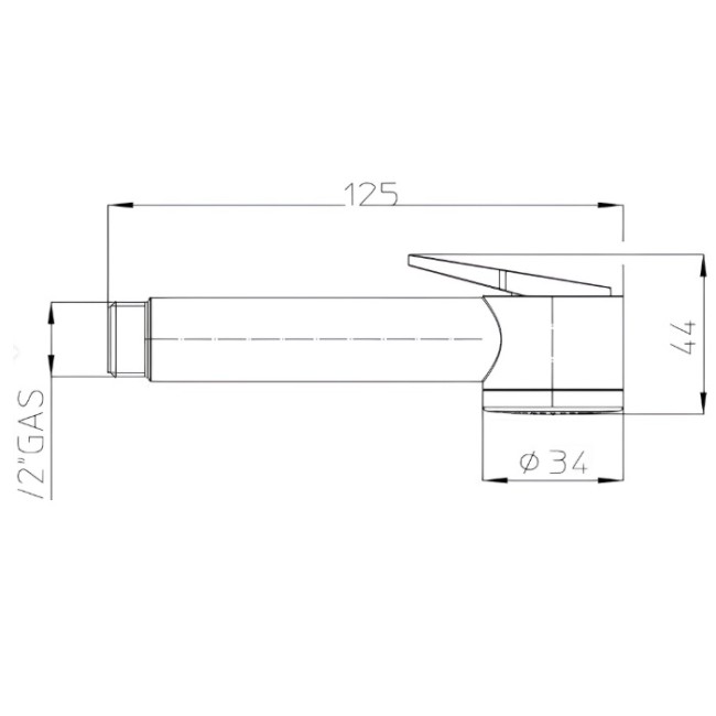 Гигиеническая лейка Bossini Paloma B00442.030 Easy Clean цвет хром