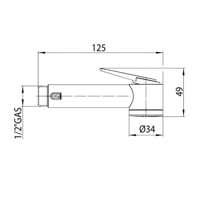 Гигиеническая лейка Bossini Paloma Flat B00462.030 Easy Clean цвет хром