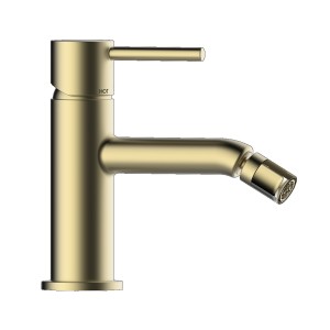 Смеситель для биде Bossini Teo Z00702.043 с донным клапаном Click-Clack цвет золото сатинированное