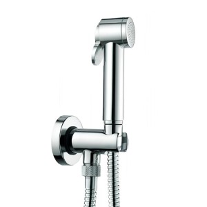 Гигиенический набор Bossini Paloma C69013.030 Easy Clean лейка, шланг (125 см), шланговое подключение с предохранительным клапаном цвет хром