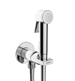 Гигиенический душ Bossini Paloma Flat E34003B.030 c однорычажным смесителем со встраиваемой частью цвет хром