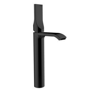 Смеситель для раковины Bossini Apice E89602.073 высокий с донным клапаном цвет черный матовый