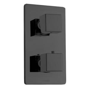 Смеситель термостат Bossini Cube Z00061.073 для ванны и душа встраиваемый внешняя часть на 2-5 потребителей цвет черный матовый