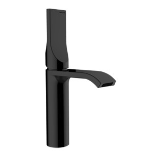 Смеситель для раковины Bossini Apice E89603.073 на 1 отверстие с донным клапаном цвет черный матовый