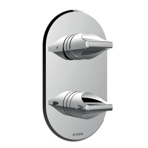 Смеситель термостат Bossini Apice Z00500.030 для ванны и душа встраиваемый внешняя часть на 2-5 потребителей цвет хром