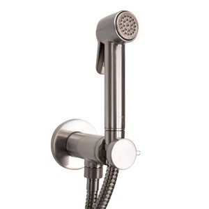 Гигиенический душ Bossini Paloma Brass E37005B.095 c прогрессивным смесителем со встраиваемой частью цвет никель полированный