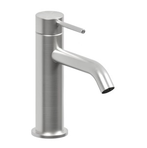 Смеситель для раковины Bossini Nobu INZ201.075 на 1 отверстие цвет сталь нержавеющая