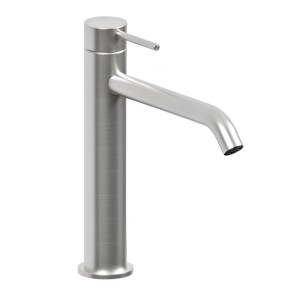 Смеситель для раковины Bossini Nobu INZ203.075 на 1 отверстие цвет сталь нержавеющая