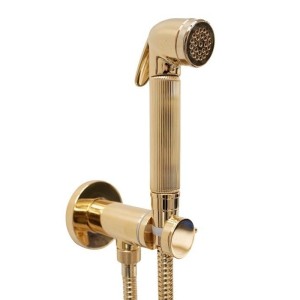 Гигиенический душ Bossini Nikita E37008B.021 c прогрессивным смесителем со встраиваемой частью цвет золото