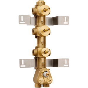 Встраиваемая часть Bossini Z030210000 для термостата для ванны и душа на 5 потребителей с переключателем на 2 выхода и 2 вентилями